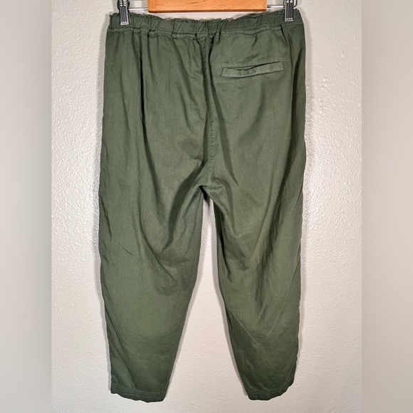 Eileen Fisher Tapered Organic Cotton Crop Pants Size XS Color Olive - Picture 5 of 13